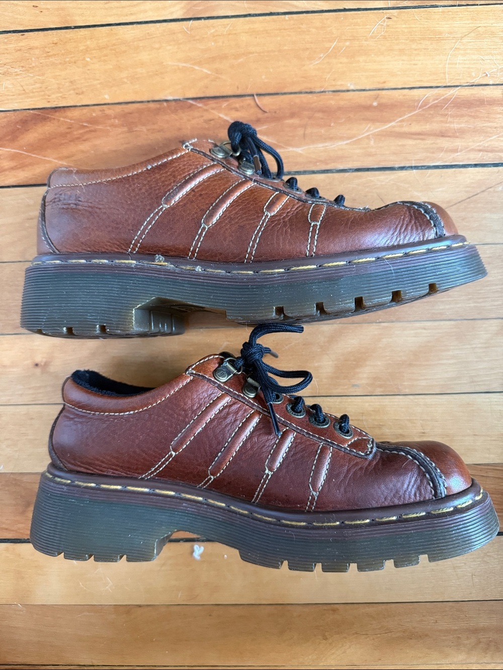 Doc Martens Brown Bowler Shoe - Picture 2 of 6